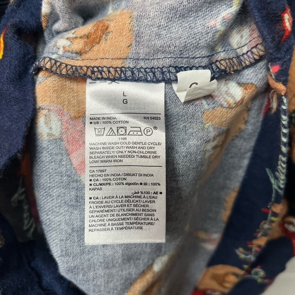 Old Navy Navy Blue Sloth Print Casual Shirt - Picture 4 of 5